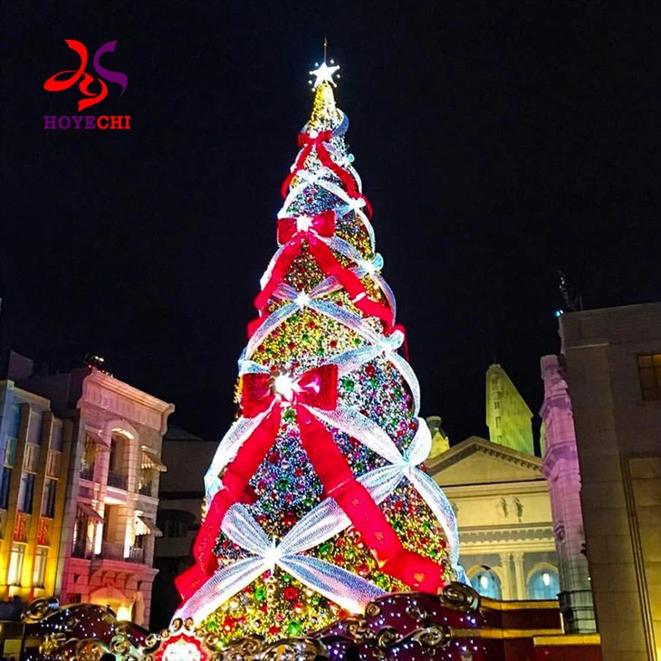 2024 гігантська комерційна велика штучна ялинка із зеленої гілки ПВХ
